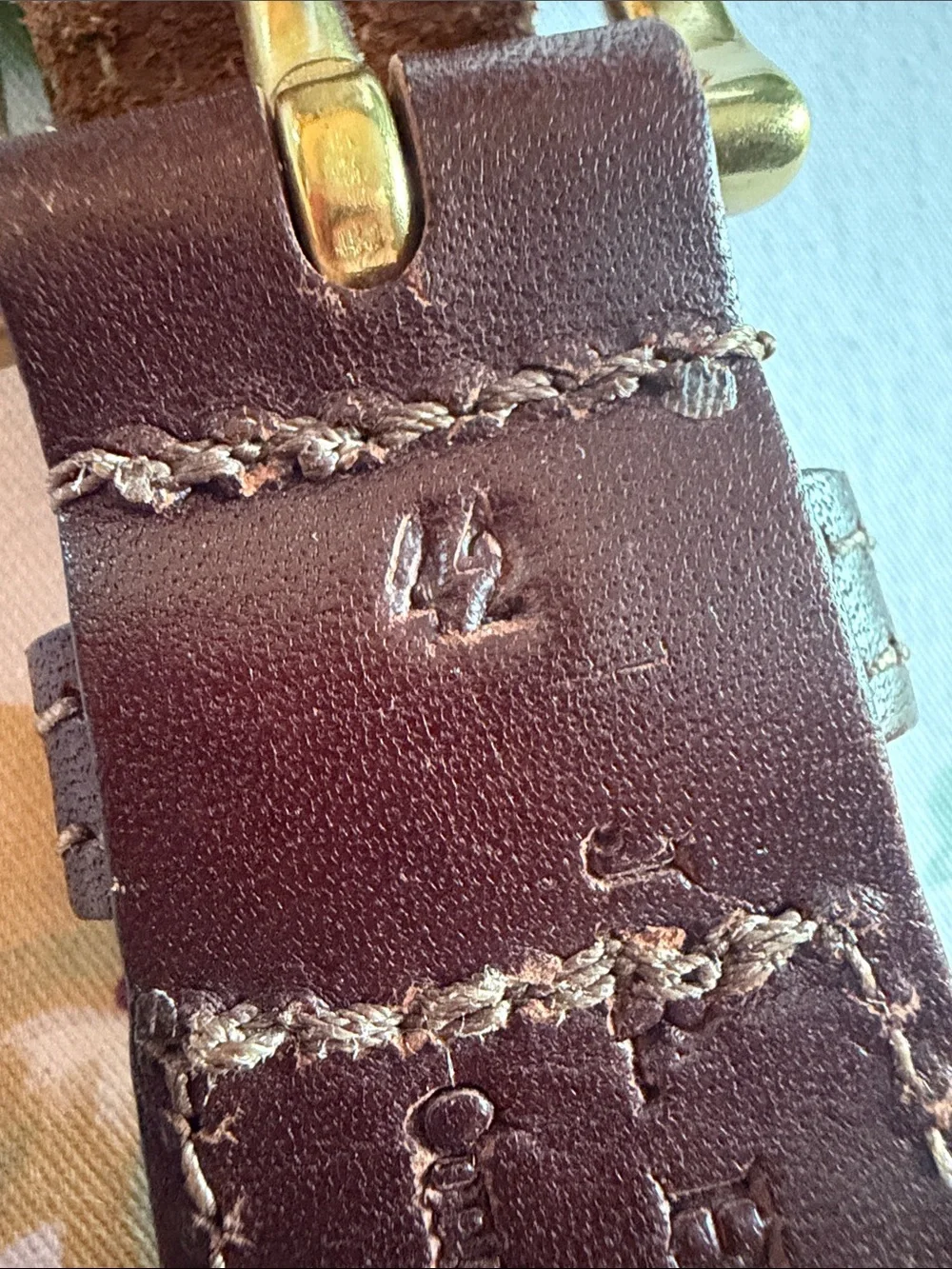J.R.Hill & Co. NH Brown Leather Men’s Belt Live free or die Size 42